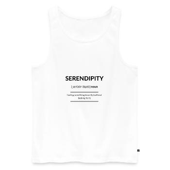 Serendipity (discovery) 2k20 Edition - Men's Premium Organic Tank Top - white - Front - AI Model Male 178 light (178cm)