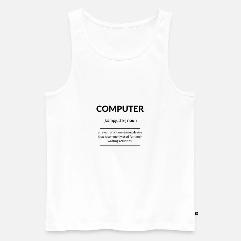 Computer 2k20 Edition - Männer Premium Bio Tank Top - Weiß