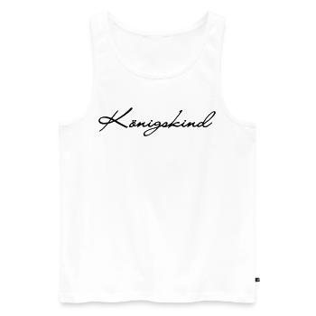 Königskind - Männer Premium Bio Tank Top - Weiß - Vorne - Michal (187cm)