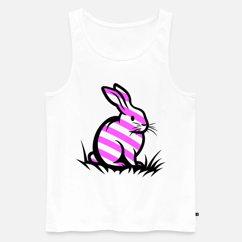 Easter Bunny Easter - Men's Premium Organic Tank Top - white