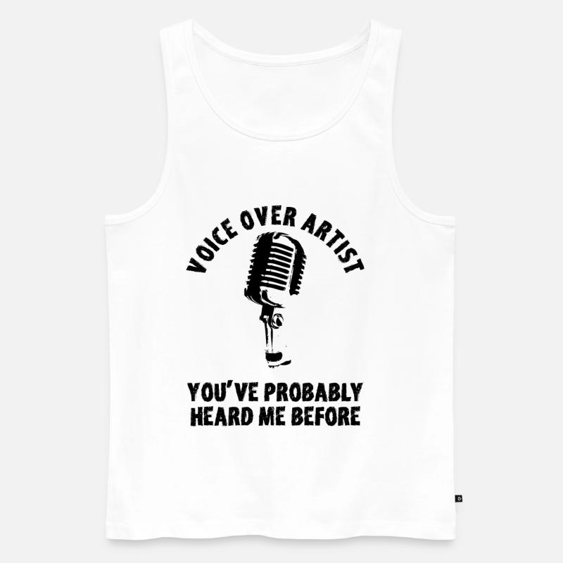 Synchronsprecher Synchronisator Sprecher Synchro - Männer Premium Bio Tank Top - Weiß
