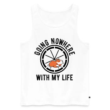 Nagetier Hamster - Männer Premium Bio Tank Top - Weiß - Vorne - Michal (187cm)
