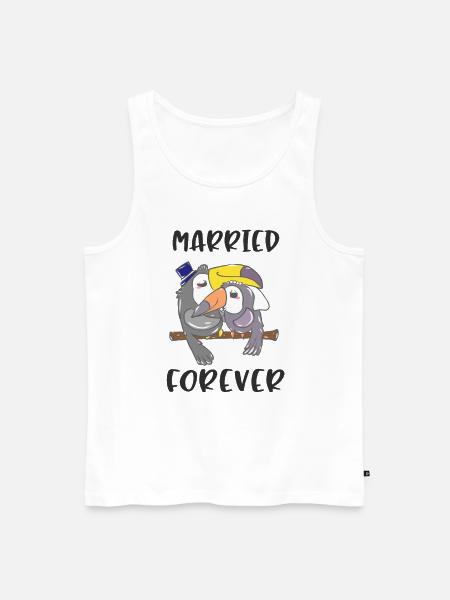Wedding marriage marriage marriage married - Men's Premium Organic Tank Top - white