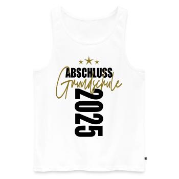 Abschluss 2025 Grundschule - Männer Premium Bio Tank Top - Weiß - Vorne - Michal (187cm)