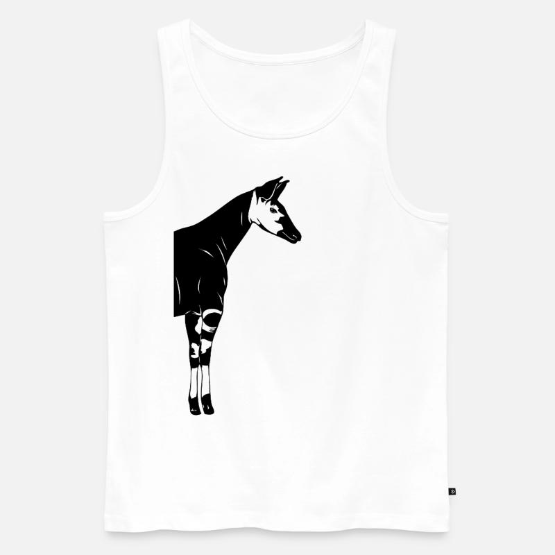 Okapi - Männer Premium Bio Tank Top - Weiß