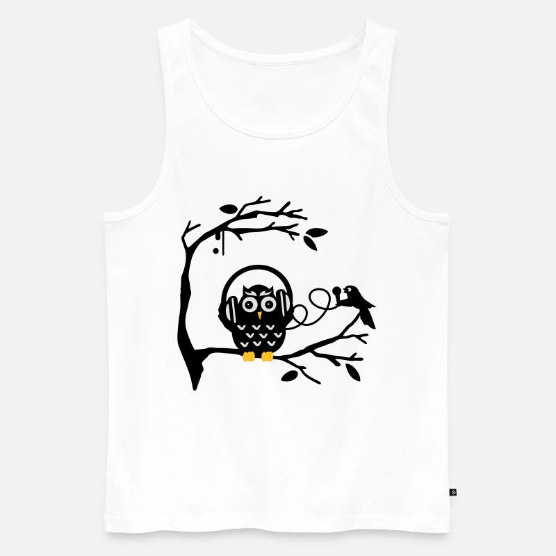 musikgenuss - Männer Premium Bio Tank Top - Weiß