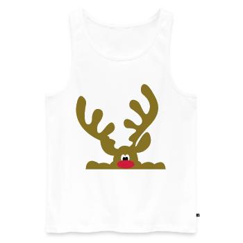 elch - Männer Premium Bio Tank Top - Weiß - Vorne - Michal (187cm)