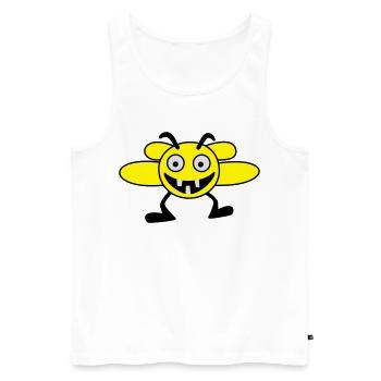 bees males - Men's Premium Organic Tank Top - white - Front - AI Model Male 178 light (178cm)