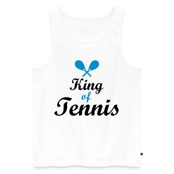 tennis - Débardeur bio Premium Homme - blanc - Devant - Michal (187cm)