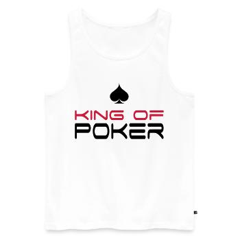 poker - Débardeur bio Premium Homme - blanc - Devant - Michal (187cm)