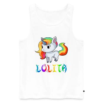 licorne Lolita - Débardeur bio Premium Homme - blanc - Devant - Michal (187cm)