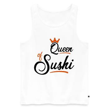 Sushi - Débardeur bio Premium Homme - blanc - Devant - AI Model Male 178 light (178cm)