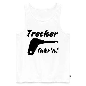 Trecker fahr'n! - Männer Premium Bio Tank Top - Weiß - Vorne - AI Model Male 178 light (178cm)