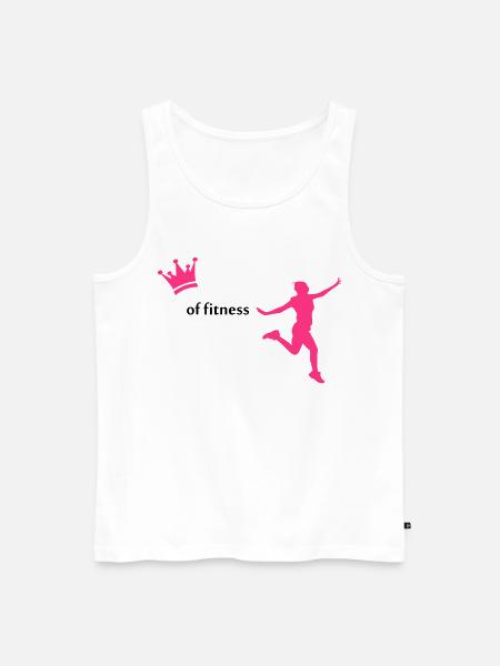 fitness - Men's Premium Organic Tank Top - white