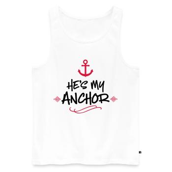 wedding - Men's Premium Organic Tank Top - white - Front - Michal (187cm)