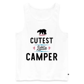 campeur - Débardeur bio Premium Homme - blanc - Devant - Michal (187cm)