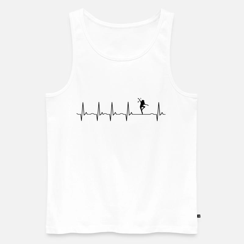 Tanzen - Männer Premium Bio Tank Top - Weiß
