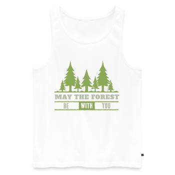 Forest Ranger Forest Bûcheron Tann Nature Cadeau - Débardeur bio Premium Homme - blanc - Devant - AI Model Male 178 light (178cm)
