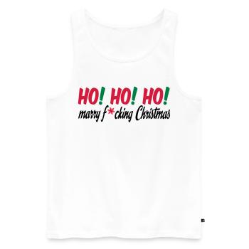 christmas - Men's Premium Organic Tank Top - white - Front - Michal (187cm)