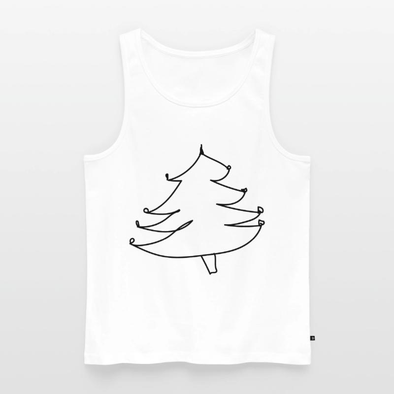 Weihnachtsbaum-Pullover (falscher Weihnachts-Pullover) Männer Premium Bio Tank Top