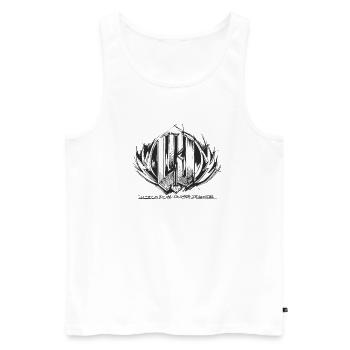 WPS2K17 by Jean Marc Lejeune - Men's Premium Organic Tank Top - white - Front - Michal (187cm)