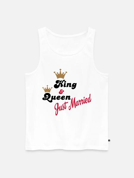 wedding - Men's Premium Organic Tank Top - white