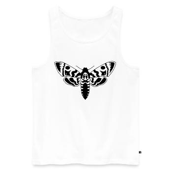 Motte - Männer Premium Bio Tank Top - Weiß - Vorne - AI Model Male 178 light (178cm)