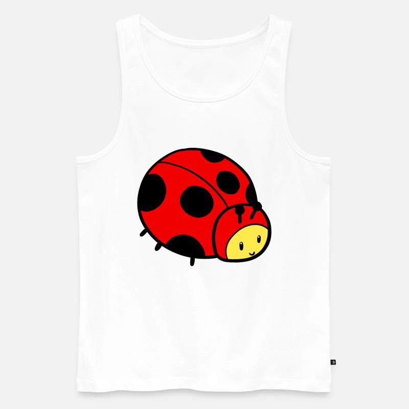 Junger Marienkäfer - Männer Premium Bio Tank Top - Weiß