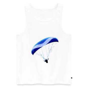 Paragliding - Débardeur bio Premium Homme - blanc - Devant - AI Model Male 178 light (178cm)
