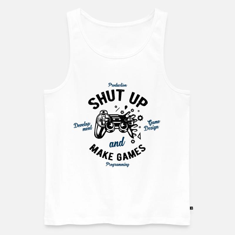 Game Development - Männer Premium Bio Tank Top - Weiß