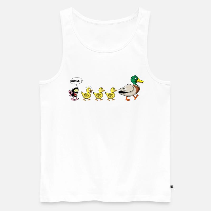 Das hässliche Entlein - Männer Premium Bio Tank Top - Weiß