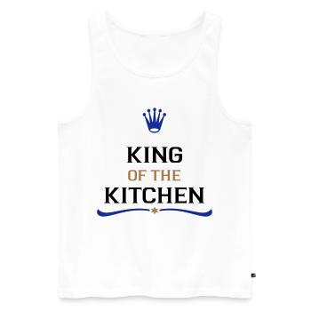 cook on - Men's Premium Organic Tank Top - white - Front - Michal (187cm)