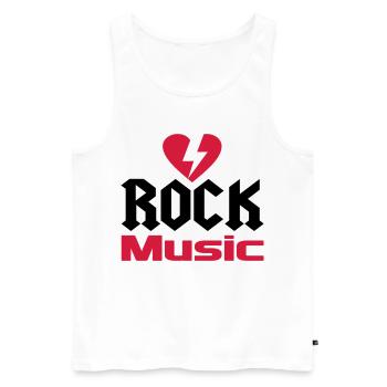 musique - Débardeur bio Premium Homme - blanc - Devant - Michal (187cm)
