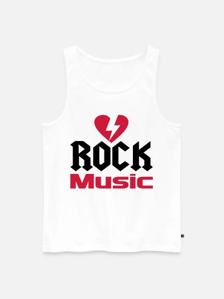 music - Men's Premium Organic Tank Top - white