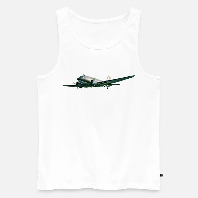 C-47 - Männer Premium Bio Tank Top - Weiß