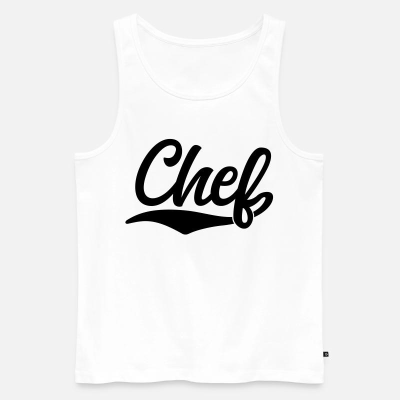 Chef - Männer Premium Bio Tank Top - Weiß