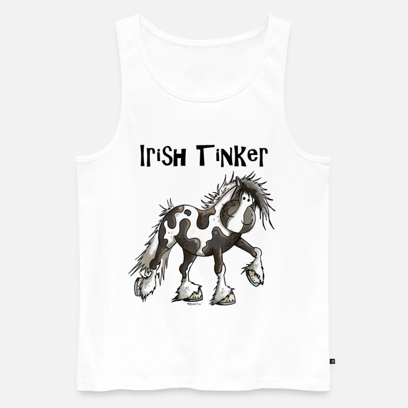 Tracy der Irish Tinker - Männer Premium Bio Tank Top - Weiß