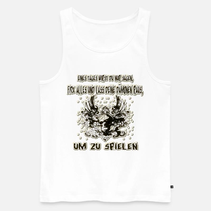 Dämon raus lassen - Männer Premium Bio Tank Top - Weiß
