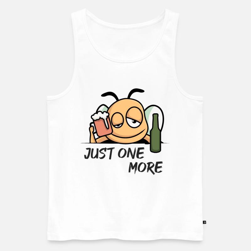 Just One More - Männer Premium Bio Tank Top - Weiß