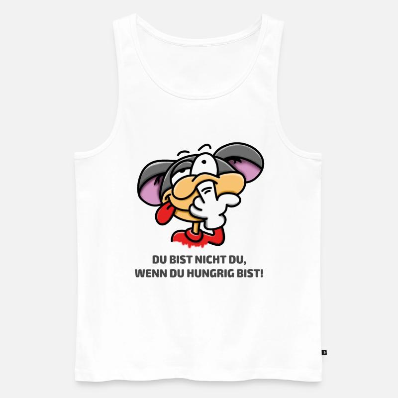 Popeln - Nase bohren - Männer Premium Bio Tank Top - Weiß