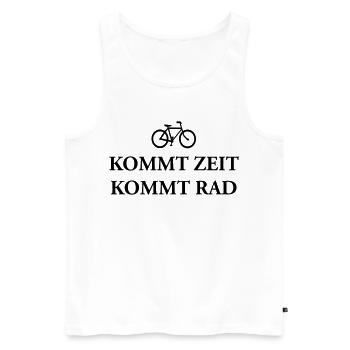 Come cycling time T-Shirts - Men's Premium Organic Tank Top - white - Front - Michal (187cm)