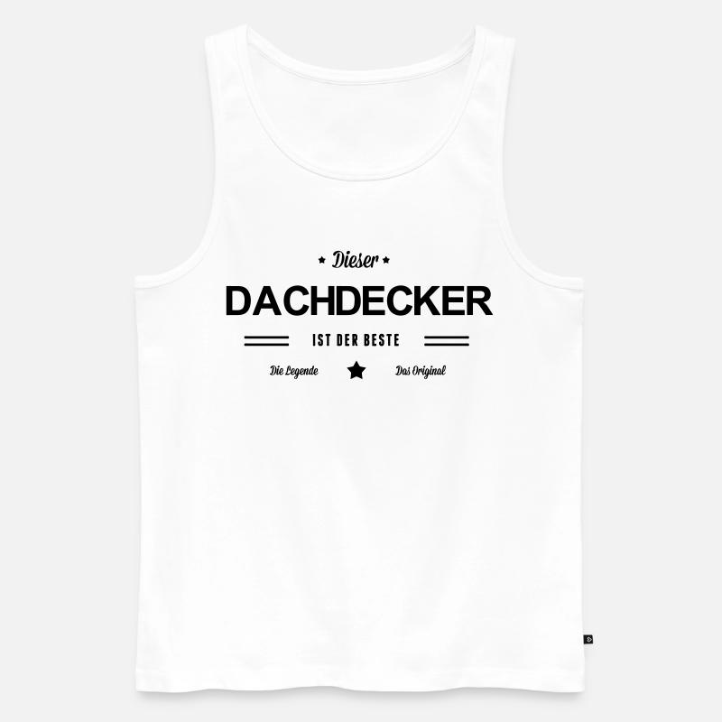 Bester Dachdecker - Männer Premium Bio Tank Top - Weiß