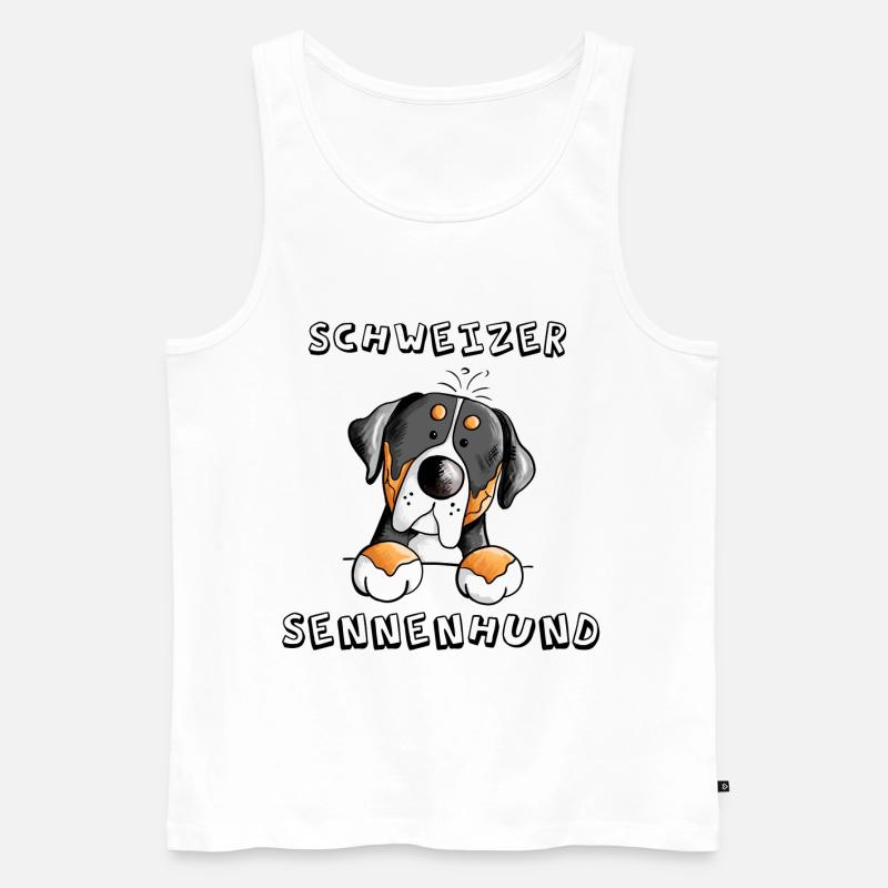 Großer Schweizer Sennenhund - Männer Premium Bio Tank Top - Weiß