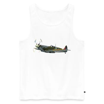 spitfire6 - Débardeur bio Premium Homme - blanc - Devant - Michal (187cm)
