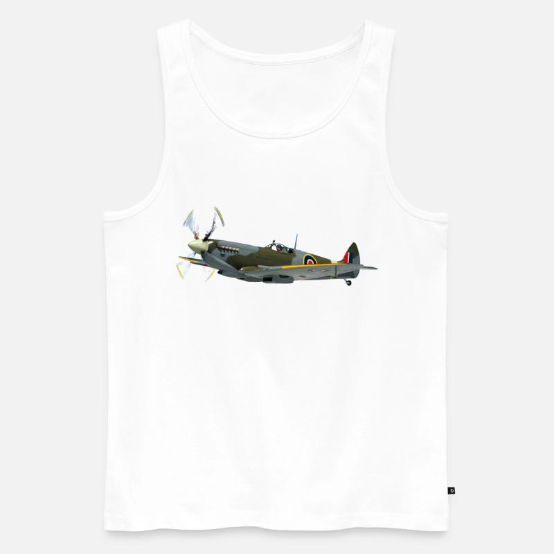 spitfire6 - Männer Premium Bio Tank Top - Weiß