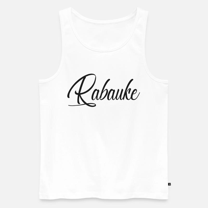Rabauke - Männer Premium Bio Tank Top - Weiß