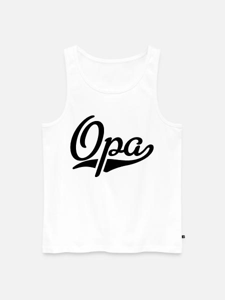 Opa - Männer Premium Bio Tank Top - Weiß