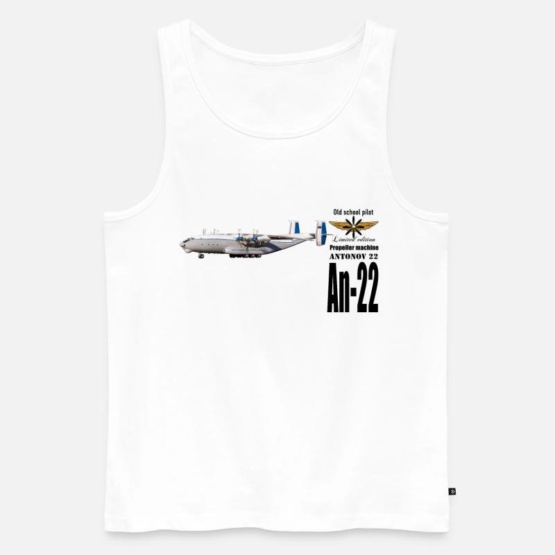 An-22 - Männer Premium Bio Tank Top - Weiß