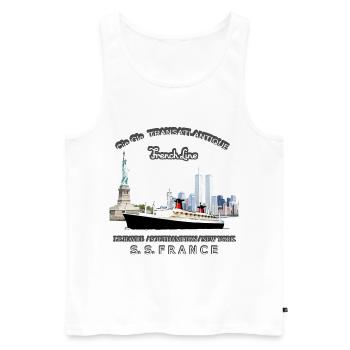 LINER FRANCE Louis RUNEMBERG © Adagp - Men's Premium Organic Tank Top - white - Front - Michal (187cm)