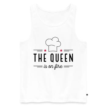 Köchin - Männer Premium Bio Tank Top - Weiß - Vorne - Michal (187cm)